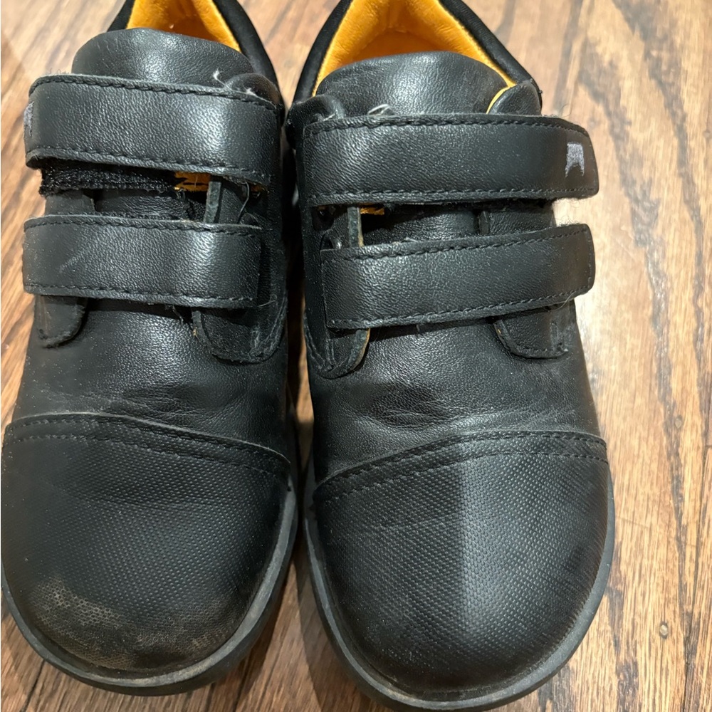 Camper Black Kids Dress Shoes with Velcro